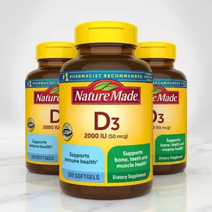 Nature Made Vitamin D3 2000 IU 320 Softgels - 3 Pack - Immune Health & Bone.