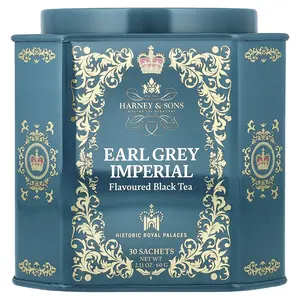 Harney & Sons Black Tea, Earl Grey Imperial, 30 Sachets, 2.11 oz (60 g)