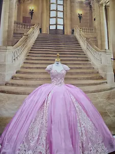 (LIVE 60) Pink Quinceanera Dress for Special Quince Party Size L