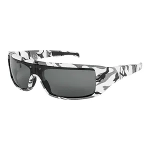 POPTICALS, POPGEAR, Non-Polarized Sunglasses, Matte White Camo Frame, Gray Lens