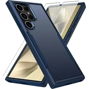 Entronix Samsung Galaxy S25 Ultra Case - Soft-Touch Sleek Bumper Cover & [1] Clear Screen Protector Tempered Wireless Protective Protection