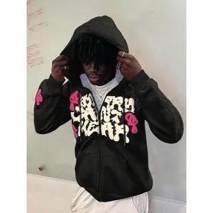 Trendy Streetwear Hoodie with Letter Print, Comfortable Fitted Design for Fall & Winter, Stylish Daily Wear Sweatshirt