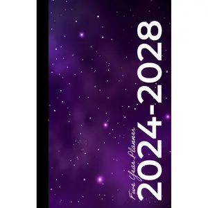 2024-2028 Five Year Monthly Planner | Small | Galaxy Stars: 60 Month Calendar Book (US Federal Holidays, Moon Phases, Vision Board) 5 Years: January 2024 – December 2028 Paperback – August 26, 2023