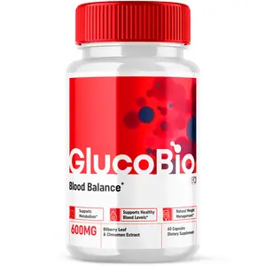 Gluco Bio Blood Sugar Balance Pills, GlucoBio Heart Health Support 60 Capsules