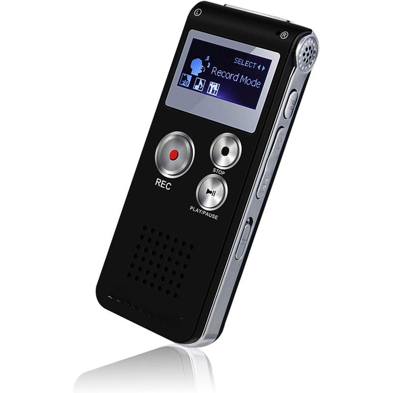 64GB Digital Voice Recorder Voice Activated Recorder for Lectures, Meetings, Interviews Audio Mini Recorder Portable Tape Dictaphone with Playback, USB, MP3