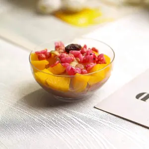 24-Pack Plastic Mini Dipping Bowls 2oz Clear - Small Disposable Bowls for Sauces