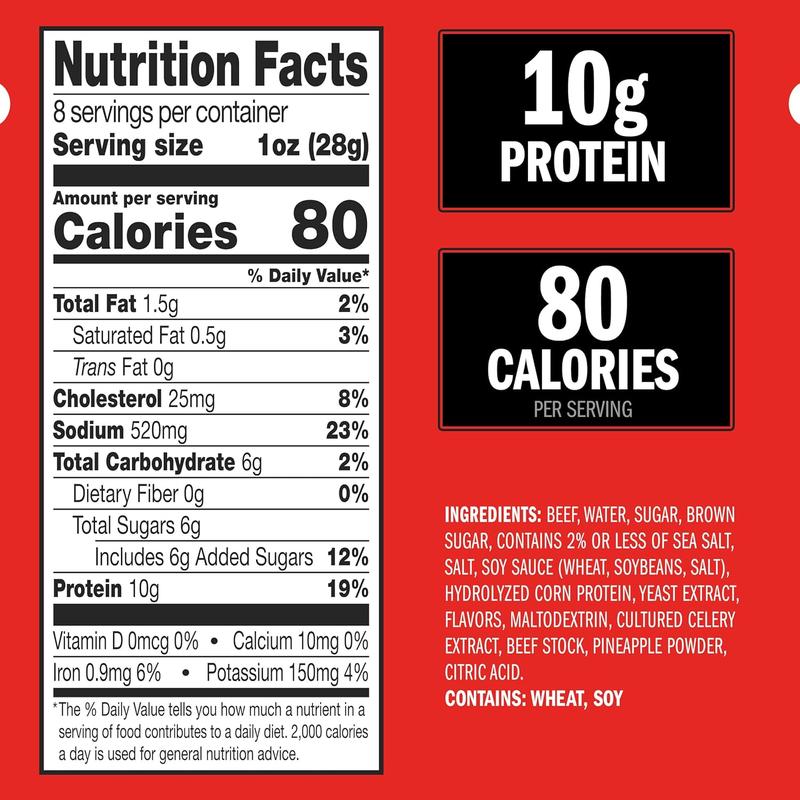 SALE-SALE-Jack Link's Beef Jerky, Original, Half Pounder Large Jerky Bag Flavorful Meat Snack, Ready to Eat Protein Snacks with 10g of Protein per Serving, Made with 100% Beef
