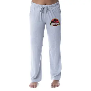Jurassic Park Womens' Dinosaur Film Movie Title Logo Sleep Pajama Pants