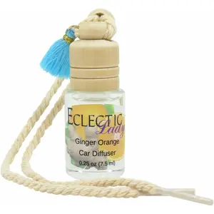 Ginger Orange Scented Car Diffuser, Air Freshener, Aromatherapy Diffuser, Premium Grade Fragrance Oil