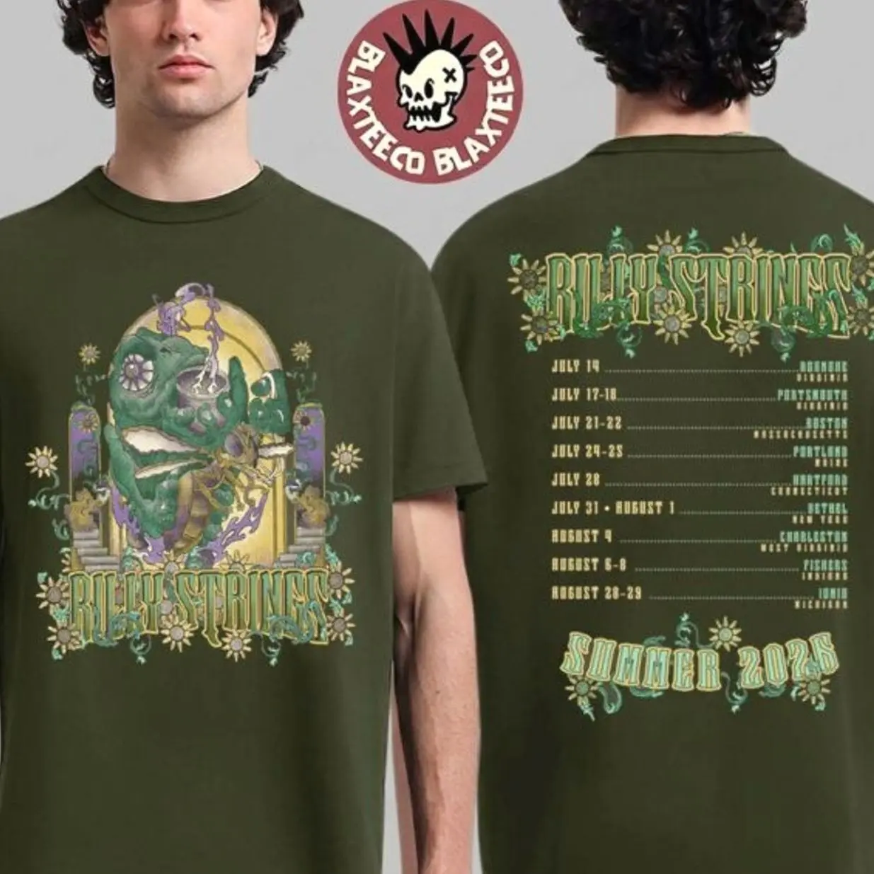 Summer 2026 Tour Merch Cicada Rider With Dates T-Shirt YMF