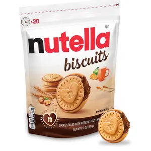 Nutella Biscuits Cookies Filled with Nutella Hazelnut Spread, Sweet Snack Pack, 9.7 oz