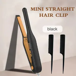 1pc Us Plug Ultra-Thin Pencil Tip Multi-Function Styler, Ptc Fast Heating, 5 Temperature Settings, Ceramic Coating, Suitable for Short & Long Hair, Beard Straightening