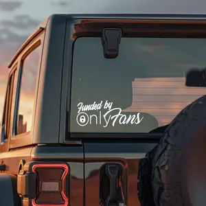 Funded By OF Premium Vinyl Decal car stickers High Quality