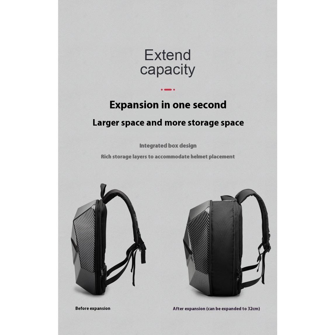 Motorcycle Knight Hard Shell Backpack Backpack