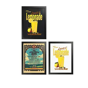 Vintage Lemonade Poster | A little taste is all you need | Bitter so sweet Wall Art Poster for Room Decor | Posters Gifts | No Frame