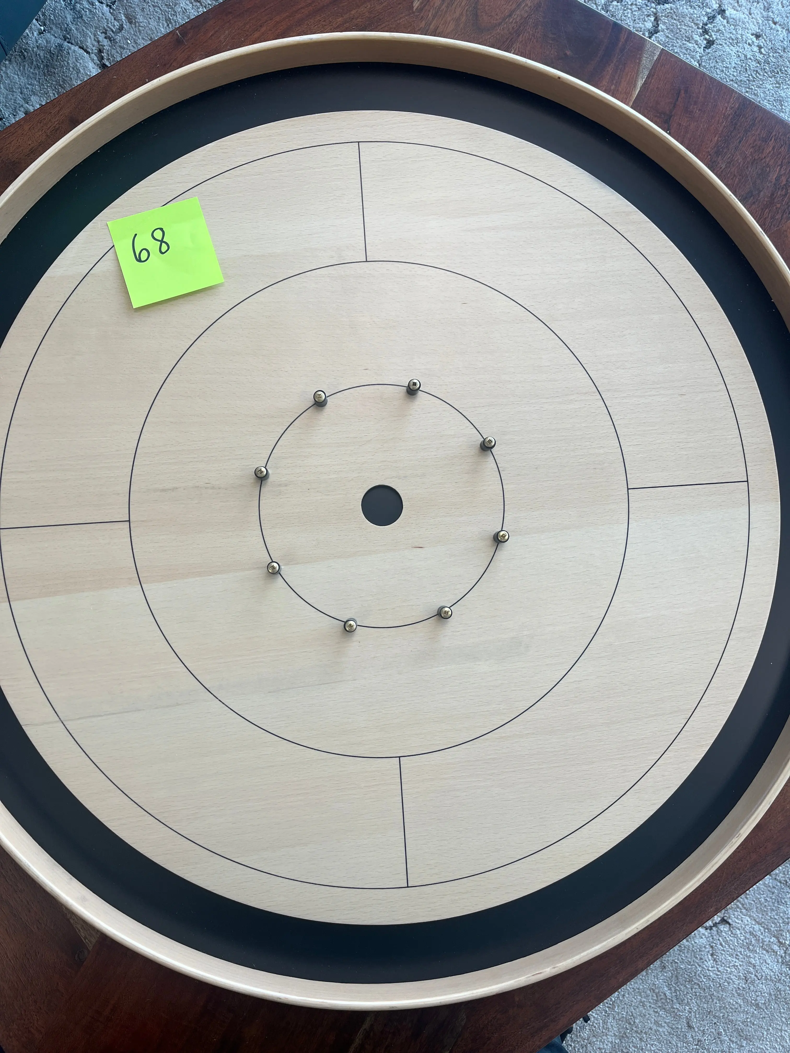 IMPERFECT/RETURNED: Beech ELITE Edition Crokinole Board Black Ditch MDG-8323-M68