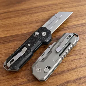 EDC folding knife.Box Cutter.Multifunctional pocket tool.Replaceable blade.With 10pcs blades outdoor gift