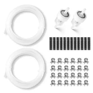 VEVOR Fuel Pipe Hose Line Kit, 196.9″ Diesel Heater Fuel Line Kit, Replaceable Parking Heater Fuels Lines Kits with Lines Filters Clips & Hoses, Tank Diesel Heater Accessories for 2KW 5KW 8KW Heaters, 196.9" Long, Pu Rubber