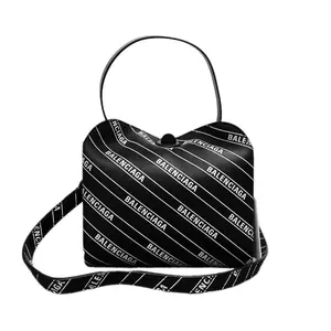 Pre-owned Balenciaga Leather Bucket Bags Logo Print Bucket Bag