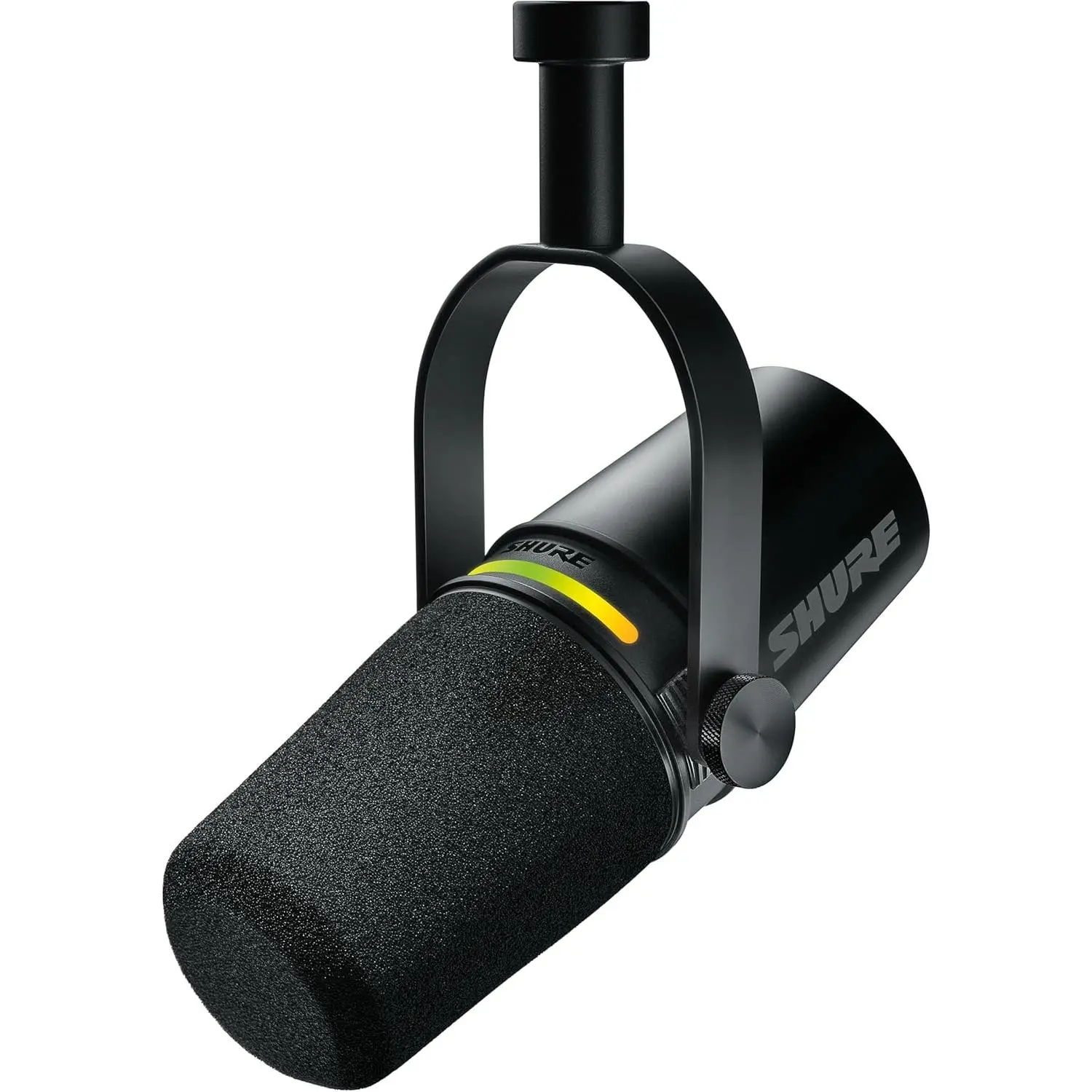 MV7+ Dynamic Microphone – USB-C & XLR Podcast Mic for Streaming, Recording & Broadcasting, OBS Certified, Auto Level Mode, Digital Pop Filter, LED Panel, Black