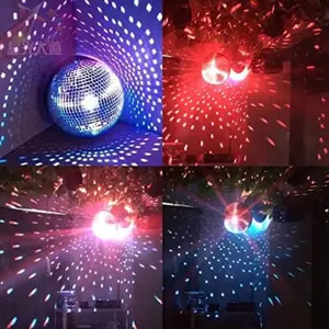 8-Inch Mirror Disco Ball - Cool and Fun Silver Hanging Party Decorations