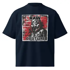 RAW CULTURE organic oversized high neck t-shirt