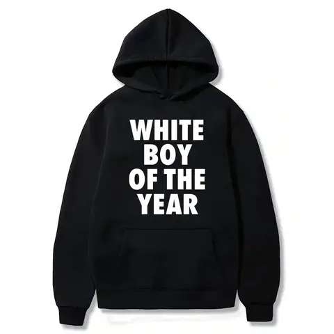 Men's White Boy of the Year Graphic Round Neck Oversized Cotton Short-Sleeve T-Shirt, Vintage Streetwear Casual Tops, Men's Graphic Tees, Vintage T Shirts, Boxy Cotton Tee, Casual Fit, Natural, Soft