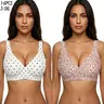 1/2/3/4/5/6 Women's Jelly Bras, 1/2/3/4/6PCS Deep V Seamless Push Up Bralettes, Wireless No Underwire T-Shirt Bras for Everyday Wear, S-3XL