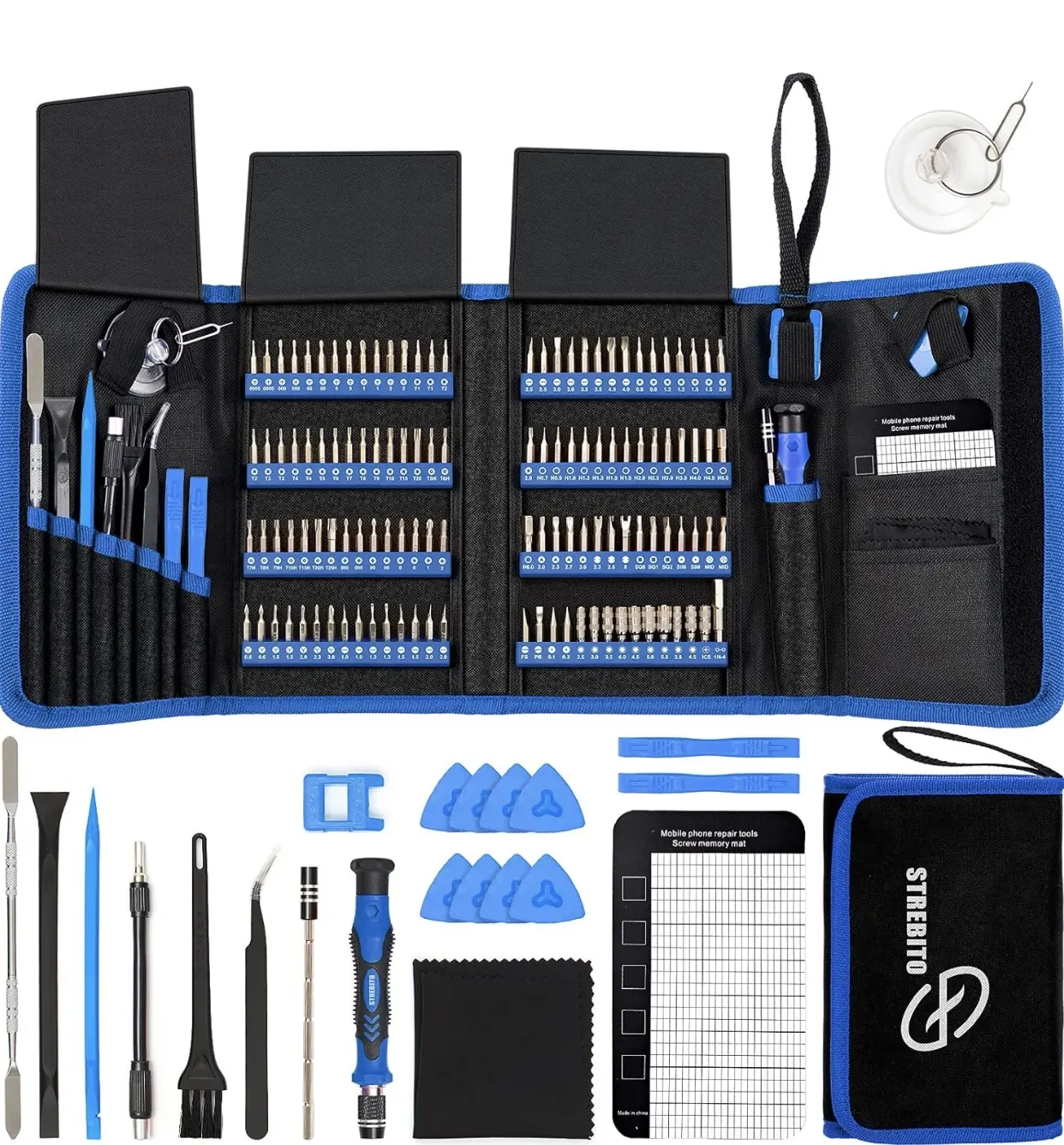142-Piece Multifunctional Screwdriver Combo - Precision Hand Tool Kit with 120 Bits, Computer Screwdriver Kit for Electronics Repair, Dismantling & DIY Projects