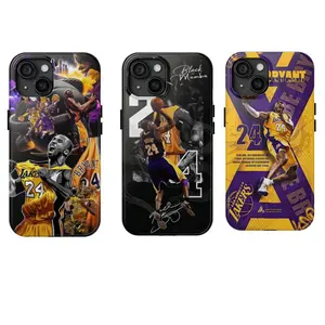 Kobe Bryant Phone Case, Sport Basketball For Fan Compatible with iPhone X 11 12 13 14 15 16 17 Air Plus Pro Max screen protector Shockproof Protection