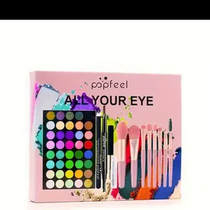 Popfeel 12-Piece Makeup Set, All-in-One Cosmetic Collection for Full Face Makeup