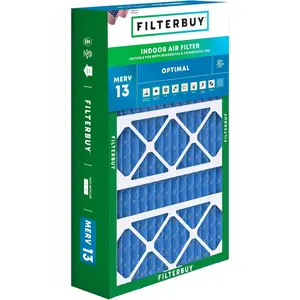 Filterbuy 17x26x4 Air Filter (1-Pack), Pleated MERV 13 Optimal Defense HVAC AC Furnace Air Filters for Lennox