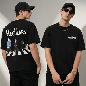 Regular Show x Cartoon Network Collab Featuring Mordecai & Rigby Retro Duo Design on a Heavy Cotton Washed Tee - Limited Drop Graphic T-Shirt for Fans