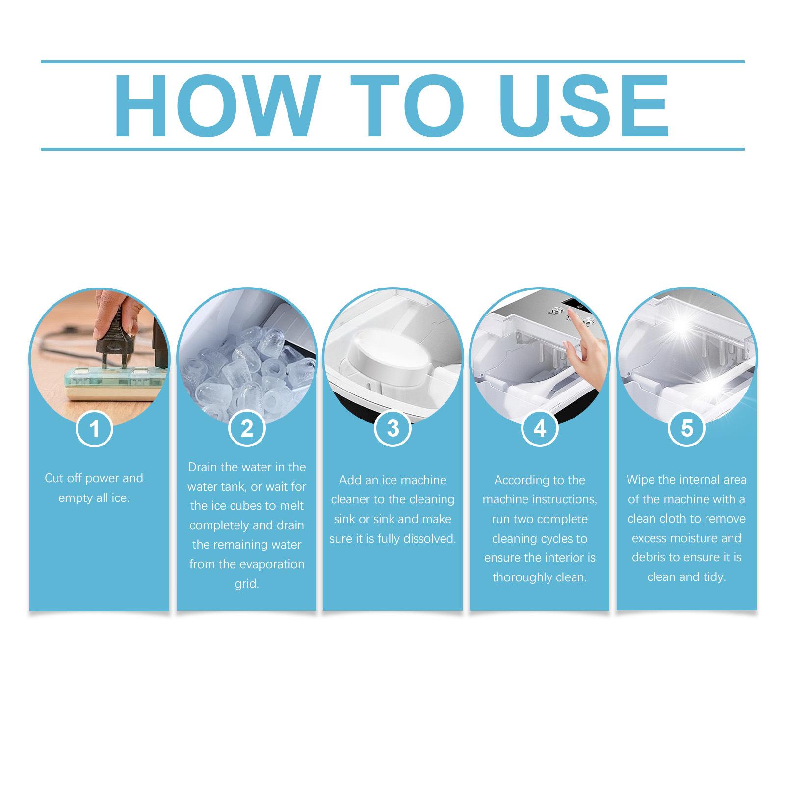 12 Tablets Ice machine cleaner, Ice maker cleaning tablets, Commercial ice machine cleaner, Descaling tablets for ice maker