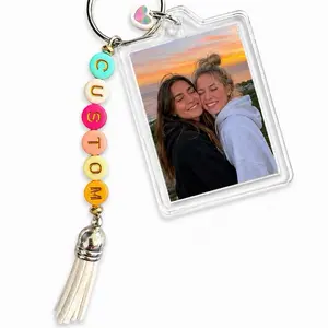 Photo Keychain - Customizable Text Accessory for Personalized Gifting, Daily Use
