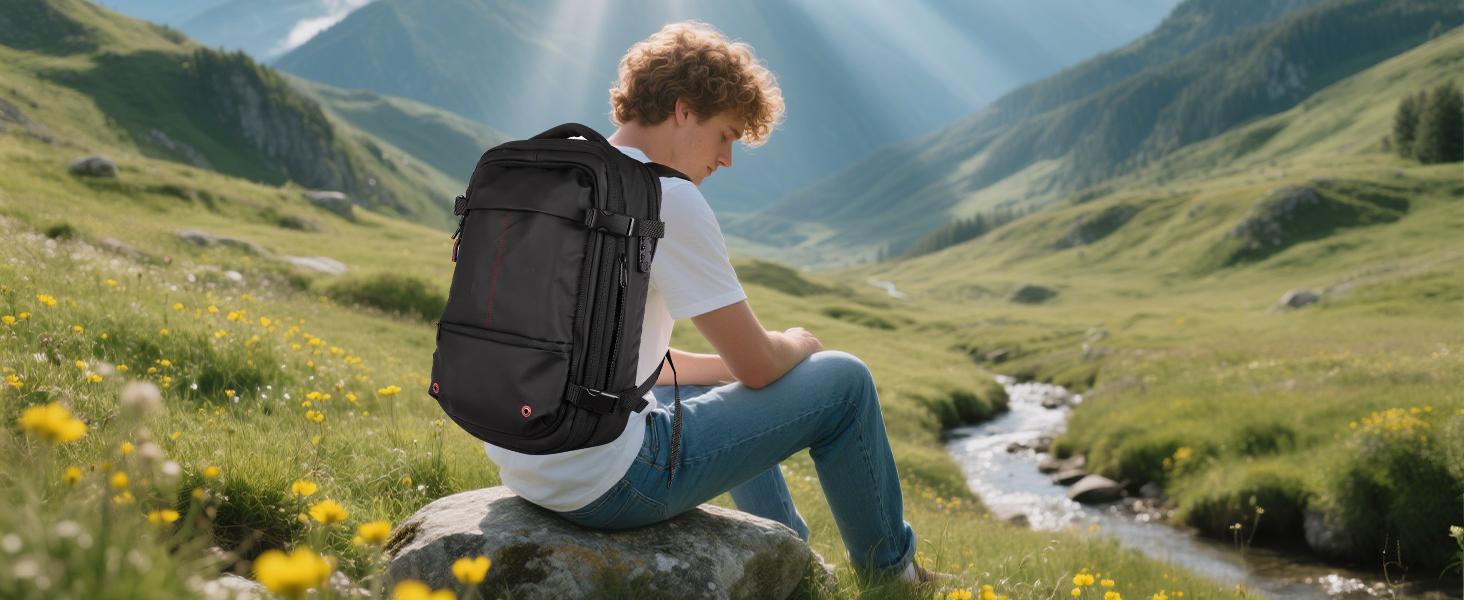 Vacuum Seal Backpack Travel 60L Expandable Backpack with Compression System, TSA Lock Water Resistant Carry-On Backpack (with Pump) Vacuum Seal Backpack Travel 60L Expandable Backpack with Compression System, TSA Lock Water Resistant Carry-On Backpack (with Pump)