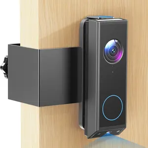 Anti- Video Doorbell Mount for Eufy E340, Doorbell Camera Mount, No Drill Adjustable Mounting Bracket Holder Accessories for Apartment Rentals,  Protection Doorbell Mount Bracket