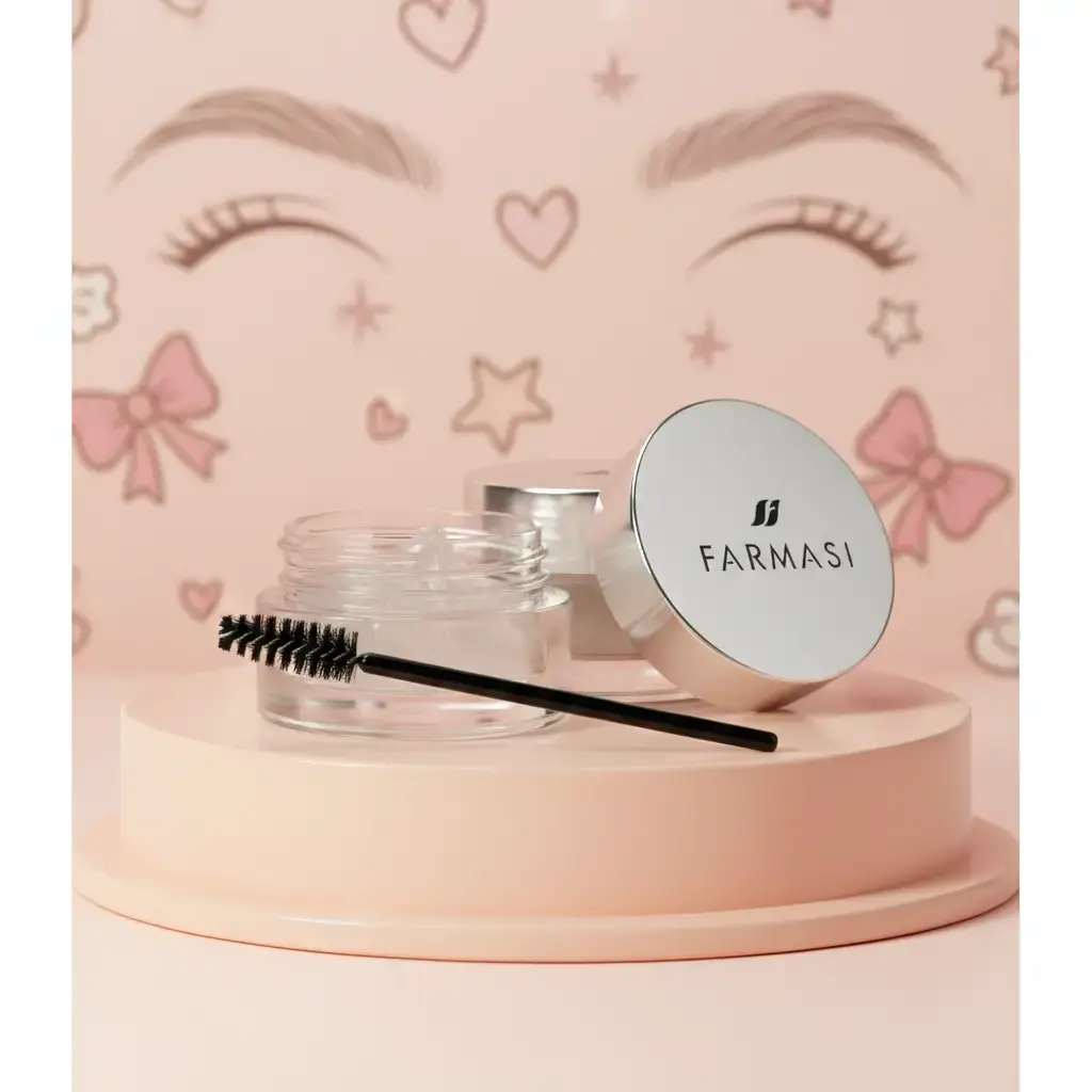 Farmasi Brow Setting Wax - Keeps Brows in Place for Flawless Look - Ideal for Makeup Routine - Must-Have for Brows Maintenance