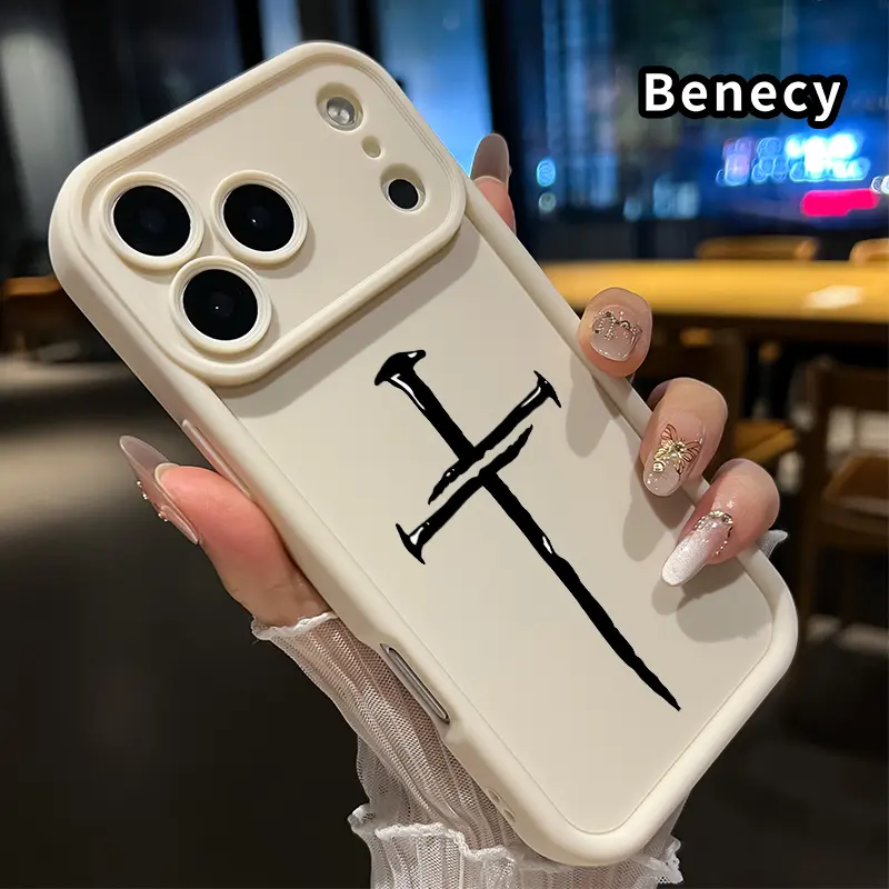 Cross Pattern TPU Cellphone Case for iPhone 17 Pro Max,16,15,14 Plus,13,12 Mini,11,XR,X,XS,AIR E - Military-Grade Protective, Shockproof, Non-Slip Phone Accessories for Smart Devices, Handheld