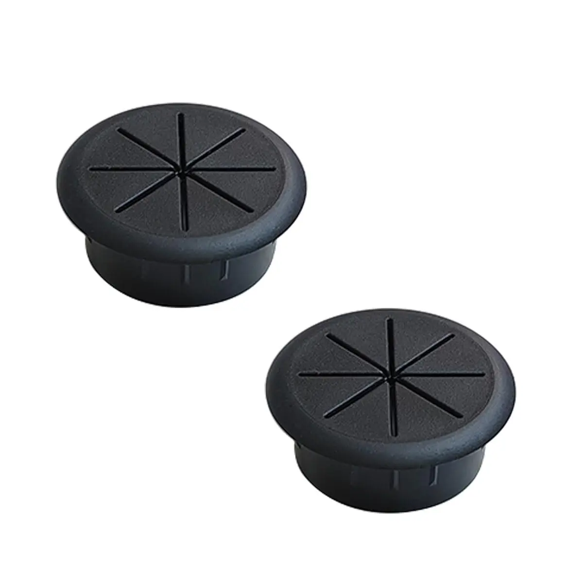 2 count 2 Inch (50mm)  Grommet, Flexible Desk Hole Cover, Flexible Desk Grommet, Flexible Desk Grommets, Flexible Desk Cord Grommets, Flexible Desk  Grommet (Black)