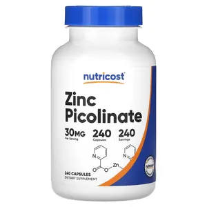 Nutricost Zinc Picolinate, 30 mg, 240 Capsules