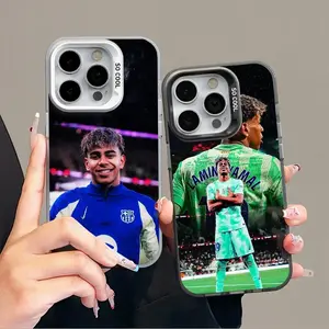 IPhone 16 17Promax Lamine Yamal Phone Case Anti Drop Protective Case Suitable for iphone 15 14 13 12 XS Plus Acrylic Phone Case football