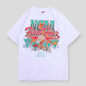 Vintage 1995 Final Four Seattle Basketball T-Shirt Retro College Tournament Graphic Tee Classic March Basketball Fan Shirt Unisex Streetwear Gift