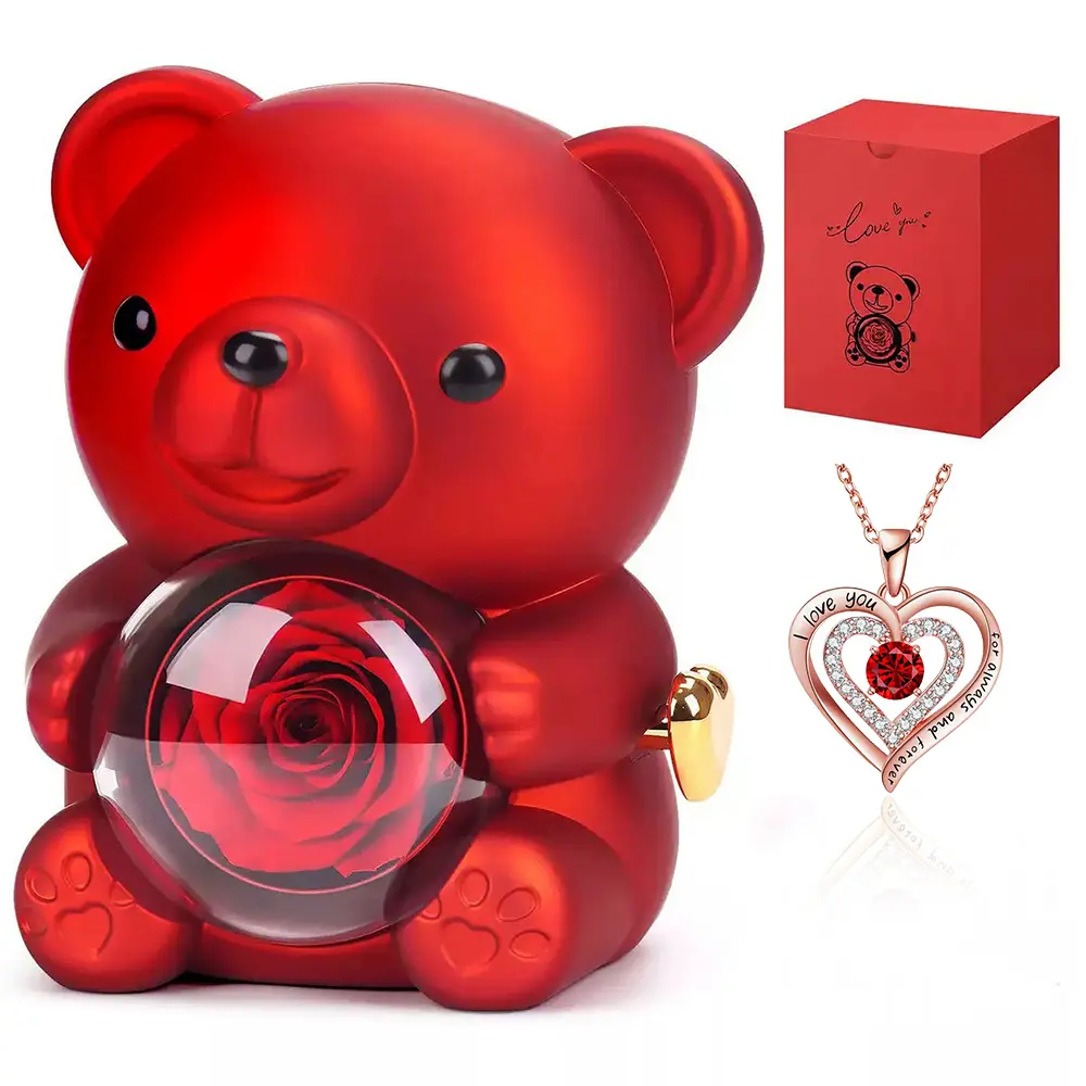 Red Bear-Necklace