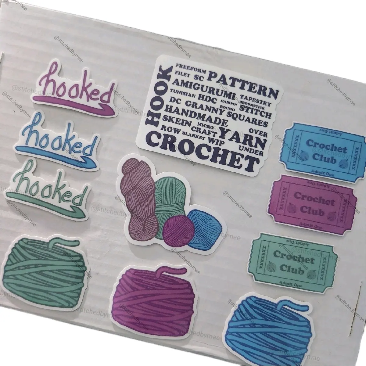 Crochet Sticker Set | full set, matte stickers