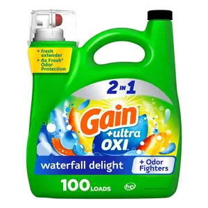 144 oz. Ultra Oxi Waterfall Delight Scent Liquid Laundry Detergent (100-Loads)