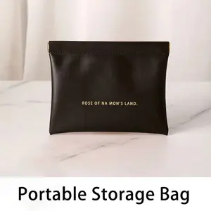 Portable Cosmetic Bag, 1 Count Travel MiniStorage Bag, Personal Item Travel Bag, Multi-functional Home Organizer, Makeup Organize,Compact coin purse