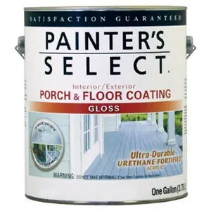 212 MAIN 1 gal Urethane-Fortified Exterior Porch & Floor Coating for Concrete, Medium Gray, Semi-Gloss Finish, Easy Cleanup, Low-Odor Formula, Quick-Dry, Scratch & Wear Resistant