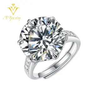 [vvjewelry] vv1107   super 10CT noble and classic  goddess Athena  moissanite 925 Silver ring