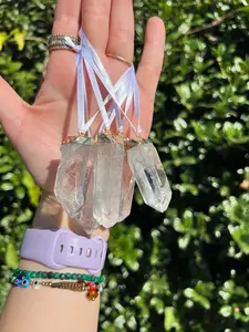 Clear Quartz Crystal Ornaments